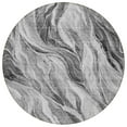 thumbnail image 2 of Addison Rugs Chantille Indoor/Outdoor Transitional Waves Gray Washable Round Rug, 8' x 8', 2 of 6