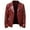 Red, variant on Floleo Men Coat Clearance Summer Fall Men's Leather Plus Fleece Jacket, Motorcycle Jacket, Warm Leather Jacket