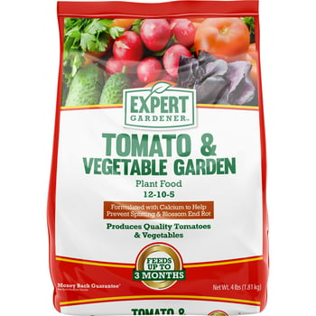 Expert Gardener Tomato & Vegetable Garden  Food Fertilizer, 12-10-5 Fertilizer, 4 lb.