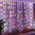 thumbnail image 5 of USB Powered Holiday Hanging Lighting LED Curtain String Lights 8 Modes Gorgeous Christmas Lights Christmas Home Decoration 2025, 5 of 10