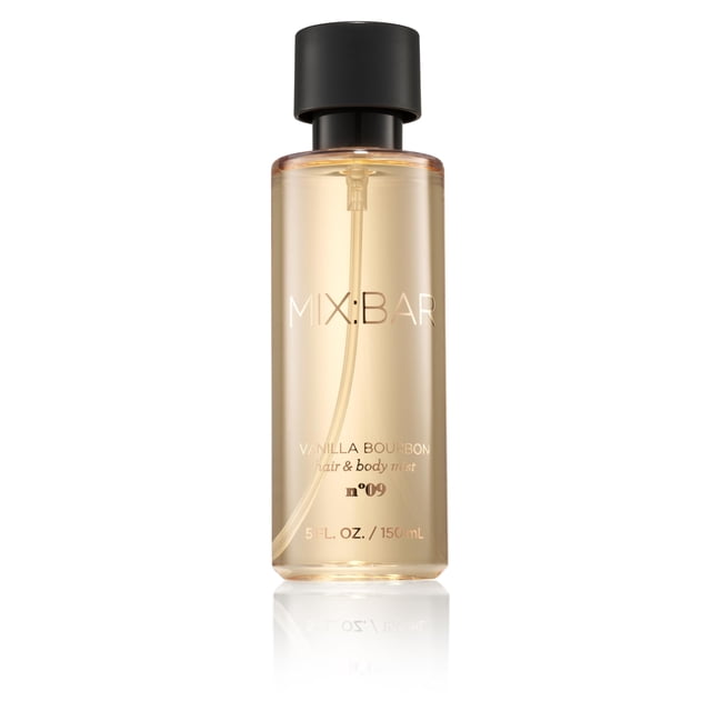 Mezcla de bruma para cabello y cuerpo: barra, vainilla y bourbon, 150 ml
