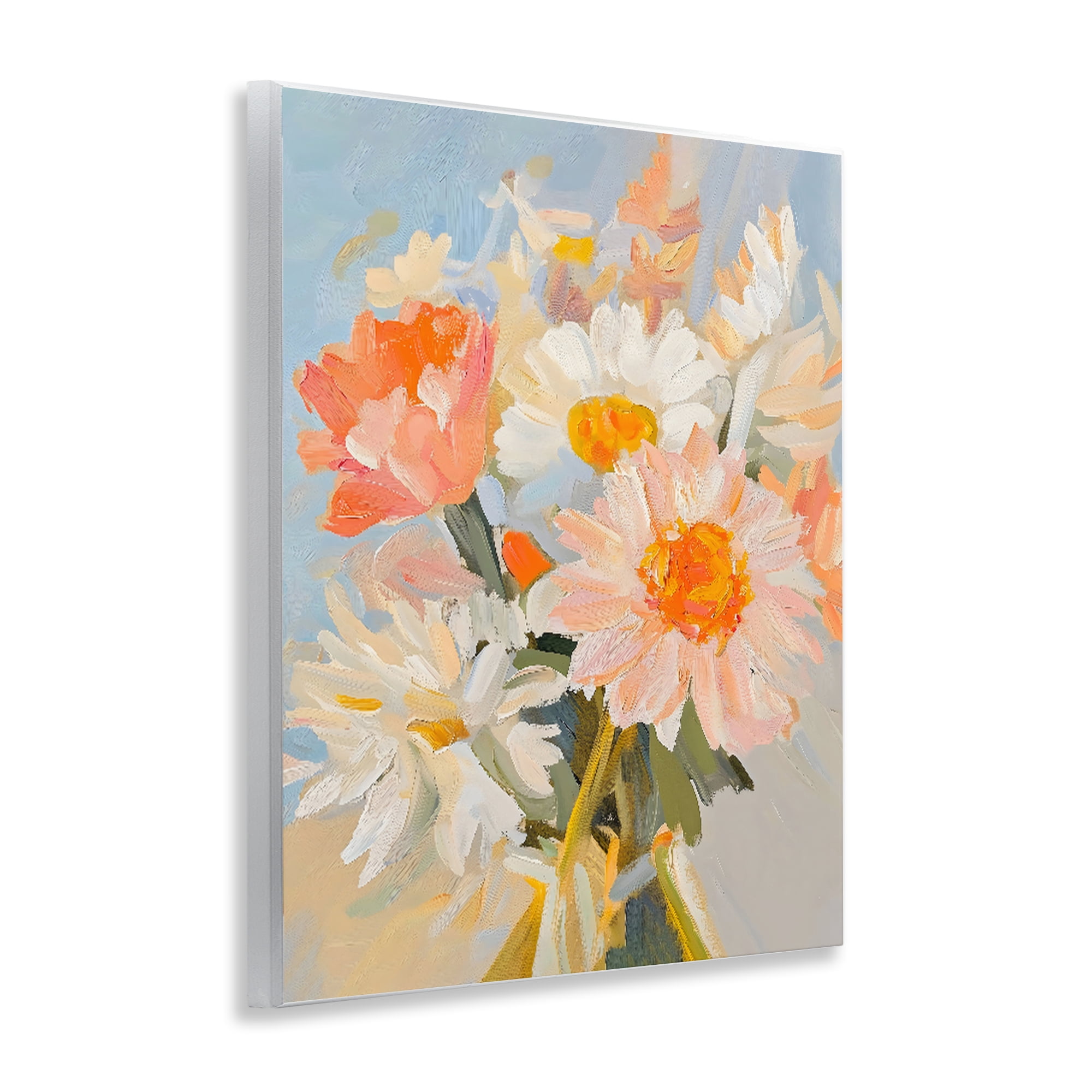Stupell Industries Orange Spring Floral Bouquet Wall Plaque Art, design by The Prints Vibe