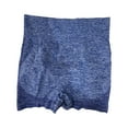 thumbnail image 1 of Pantalones cortos de yoga con cintura alta y realce de glúteos para mujer Azul L XL, 1 of 8