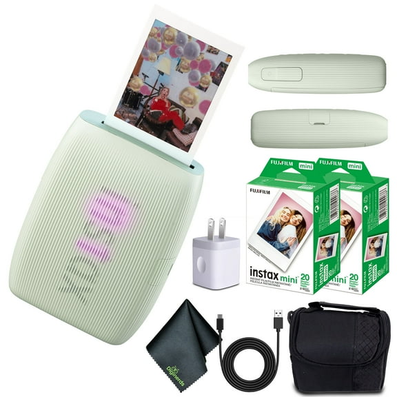 FUJIFILM INSTAX MINI LINK 3 Smartphone Printer (Sage Green)   40 Instant Film
