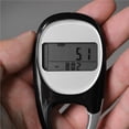 thumbnail image 3 of Mosquetón Podómetro 3D Negro Con Batería Cr3032 260Mah Podómetro De Inducción 3D Conteo De Pasos Fitness Distancia A Pie Yuarrent  OD007053-00, 3 of 7