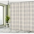 thumbnail image 4 of Ambesonne Beige Tan Shower Curtain, Wales Scottish Abstract, 69"Wx70"L, Warm Taupe Champagne, 4 of 4