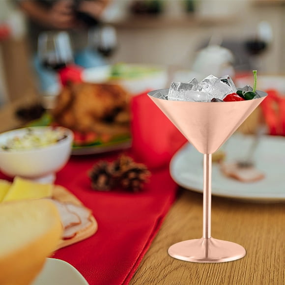 Dvkptbk Red Wine Glasses 304 Stainless Steel Red Wine Glass Layer Goblet Restaurant,Stainless Steel Wine Glass.220ml Kitchen Gadgets
