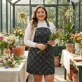 thumbnail image 2 of Agnes Orinda Women's Plus Size Overall Dress Vintage Plaid Printed Adjustable Straps Pinafore Dresses 2X Navy Blue, 2 of 8