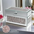 thumbnail image 2 of Fashion Lipstick Organizer with Lid, Crushed  Design, 21 Slots for Lipstick & Perfume Storage, 2 of 5