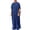 Navy Blue, variant on Men's Casual Solid Round Neck Muslim Robe Long Sleeve Button Pocket Jubba Thobe