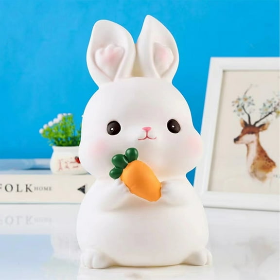 Cartoon Animal Kids Piggy Bank,, Anti Fall Large Capacity Money Jar Cute Piggy Bank , Great Gifts for Boys Girls Birthday, Christmas, Baby Showe[Bunny]