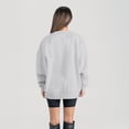 thumbnail image 3 of Women's Gameday Couture Ash Oklahoma Sooners Oversized Tradition Refined Premium Fleece Sweatshirt, 3 of 3