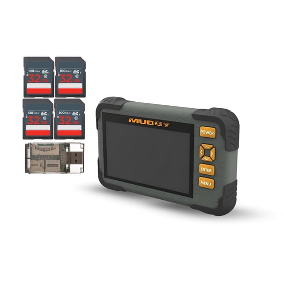 Lector de tarjetas SD Viewer Muddy con pantalla LCD de 4,3 pulgadas, 32 GB, SDHC x4