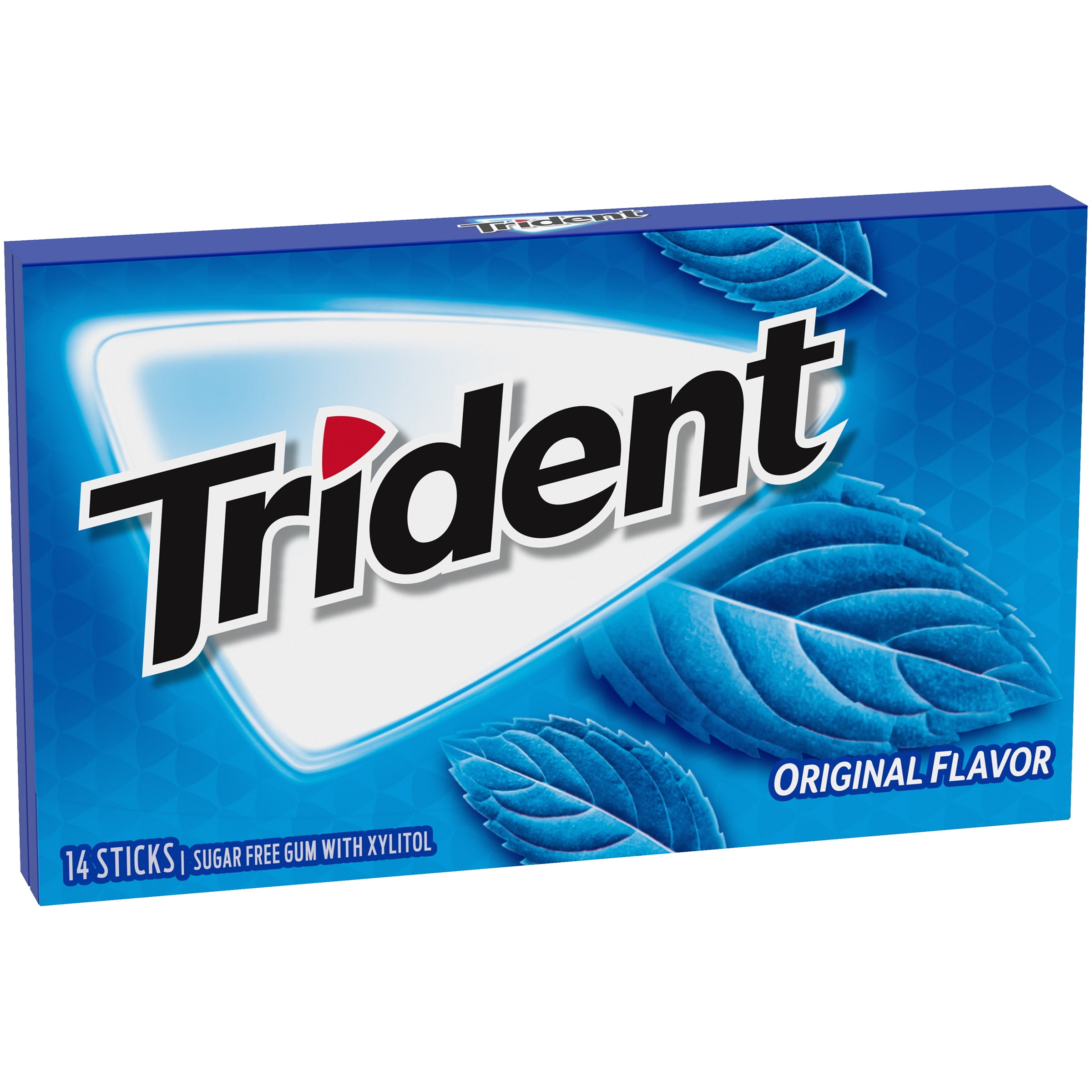 Trident Original Flavor Sugar Free Gum 14 Piece Pack Walmart Com