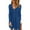 Blue, variant on Babysbule Summer Women Dresses Women's Casual Autumn Solid Sexy U-Neck Buttons Long Sleeve Waist Dress