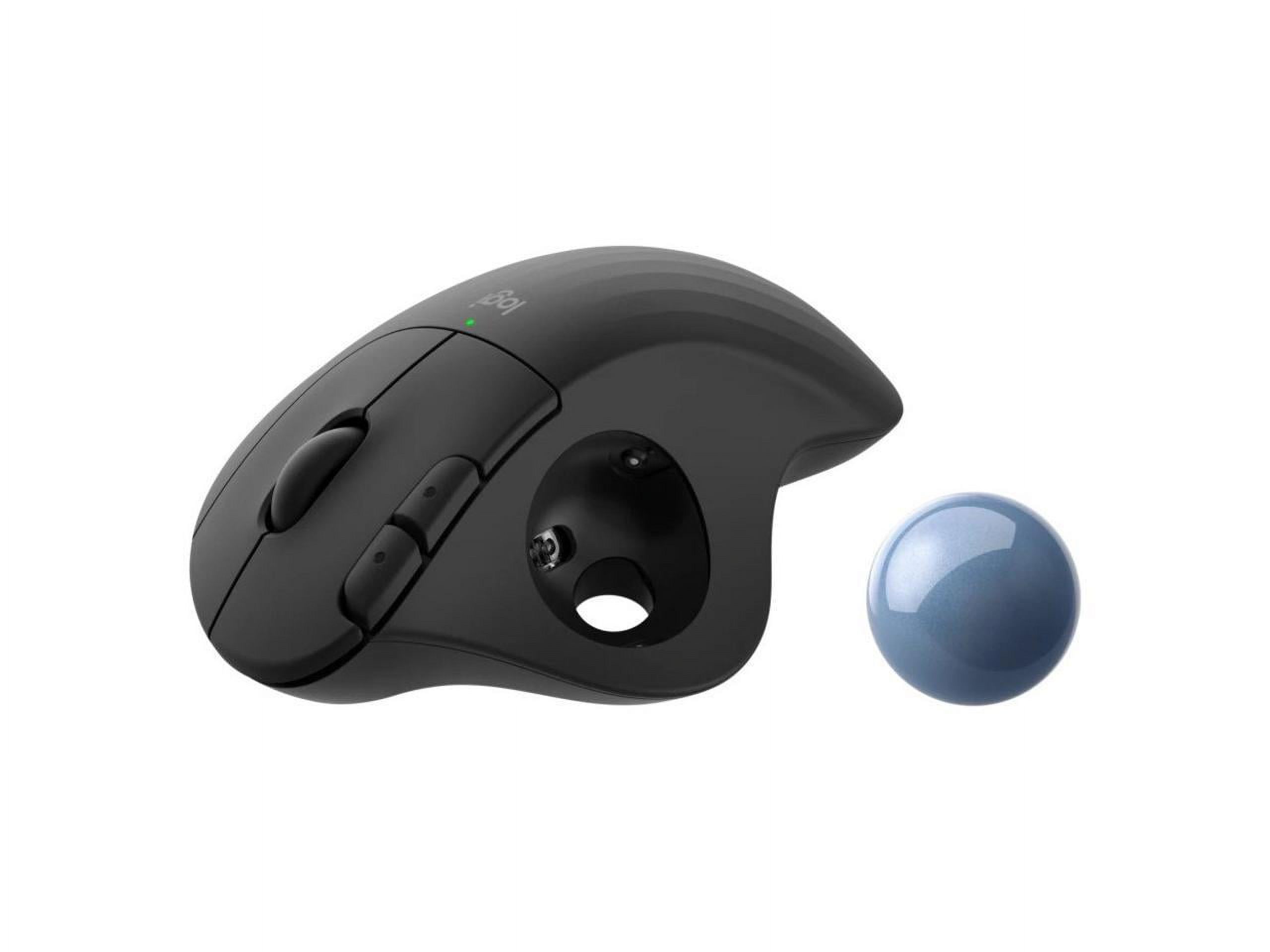 Logitech ERGO M575 Wireless Trackball Mouse - Easy thumb control, precision and smooth tracking, ergonomic comfort design, for Windows, PC and Mac with Bluetooth and USB capabilities (Black) - Opti... - image 4 of 20