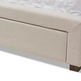 thumbnail image 4 of Homestock Old World Charm Light Beige Fabric Upholstered King Size Storage Bed, 4 Storage Drawers, Button Tufted, Included Components - Headboard, Slat, Drawer, 86.81"L X 78.74"W X 48.11"H, 4 of 10