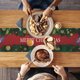 thumbnail image 1 of Feliz Navidad Corredores Navidad Buffalo cuadros Fiesta de invierno Chimenea Cocina Cena Decoración del hogar, 1 of 5