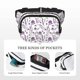 thumbnail image 5 of Fotbe Lavender Flowers Cangurera Cuadrada con Estampado de Doble Capa, Bolsa de Cintura Ajustable Mini para Hombres y Mujeres, 5 of 9