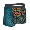 thumbnail image 4 of Uemuo Owl In Blue Pattern Men's Boxer Briefs,Trunk Anti-Chafing,Comfortable, Durable, and Stylish Underwear-Small, 4 of 9