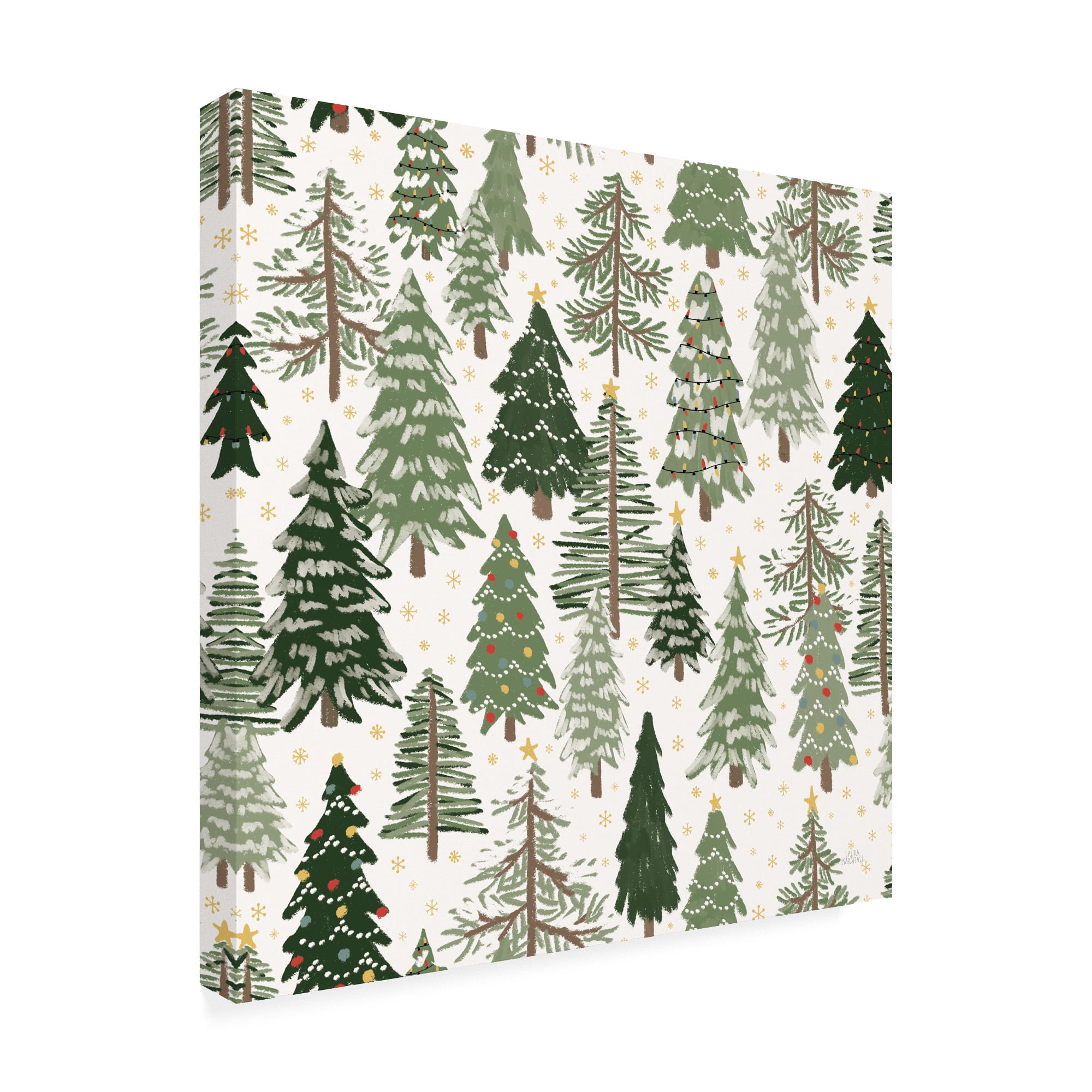 Trademark Fine Art 'Christmas Village Pattern XII' Canvas Art by Laura Marshall
