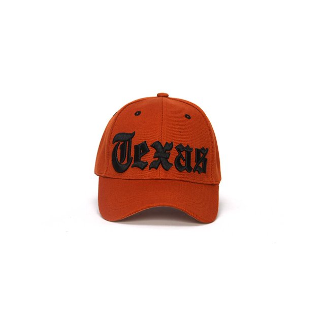 City Caps Olde English Adjustable Baseball Hat - Texas - Orange