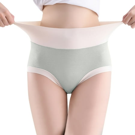 

ZMHEGW Panties For Women Cotton High Waist Stretch Briefs Soft Underpants Breathable Ladies Underwear