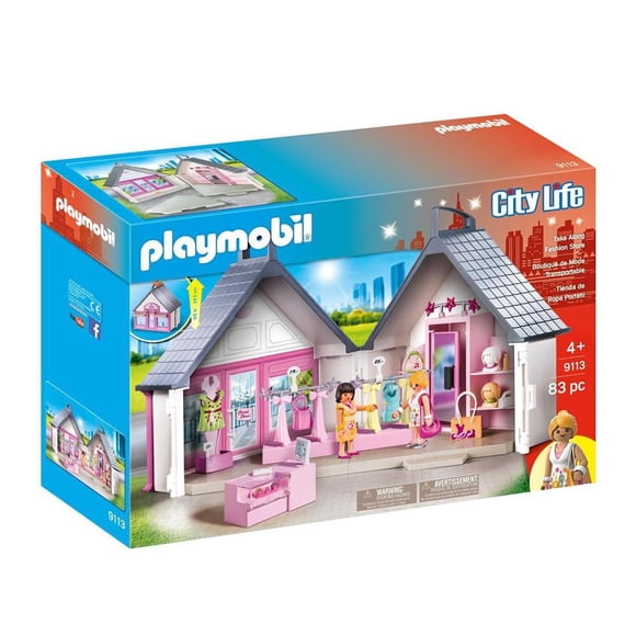 Tienda de ropa Potátil Playmobil Take Along 83 Piezas