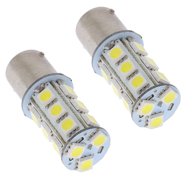 2 uds bombilla 12V BAY15D 5050 18 SMD indicador Universal luz de señal para automóvil Zulema coche ba15s llevó la luz de bulbo