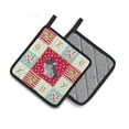 thumbnail image 2 of Black Velvet Chinchilla Love Pair of Pot Holders, 2 of 4