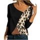 thumbnail image 1 of Blusa informal de manga larga con cuello redondo y estampado de leopardo para mujer Pompotops  gfhjh2691, 1 of 5