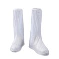 thumbnail image 1 of Toystoory Cubrezapatos para días lluviosos PVC para mayor seguridad y durabilidad El PVC antideslizante es fácil de limpiar Bota para la lluvia Paraguas de lluvia blanco 2XL(43-44cm), 1 of 6