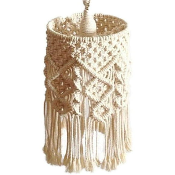 Boho Plug in Pendant Light Hanging Lamp Macrame Lamp Shade,Hanging Lights