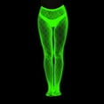 thumbnail image 4 of Aocisk Bas Résille Phosphorescents à Rayures Lumineux Transparents Ajourés pour Femmes, Tenue de Soirée Nocturne, Rouge, Taille Unique, 4 of 4