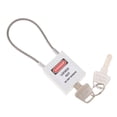 thumbnail image 1 of Stainless Steel Cable Safety Padlock Lockout Isolation Lock, 7 Lock Safety Lock Keyed Color White, 1 of 9