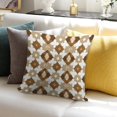 thumbnail image 7 of Beige And Brown Modern Art Geometric Pillow Covers,Beige And Brown Modern Art Geometric Throw Pillow Covers 20"×20" ,Living Room Sofa Couch Pillow Covers,Decorative Pillow Covers, 7 of 7