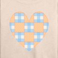 thumbnail image 3 of Instant Message - Patchwork Quilt Heart - Women's French Terry Pullover Long Sleeve Shirt, 3 of 6