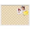 thumbnail image 2 of PinPix 34x24 Custom Cork Bulletin Board Diamond Modern Pattern Beige Poster Board Has a Fabric Style Canvas Finish, Framed in Diamond Modern Pattern Beige, by ArtToFrames (PinPix-1800), 2 of 5