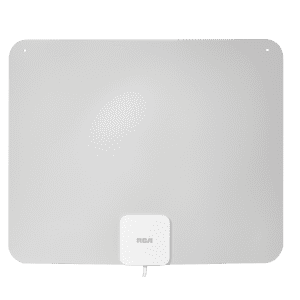 RCA Ultra-Thin Indoor TV Antenna with Amplifier, 65-Mile Range