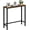 Retro Brown, variant on Narrow Console Table, 29.5" Small Entryway Table, Thin Hallway Tables, Slim Sofa Side Tables for Hallway, Living Room, Bedroom, Foyer, Marbleized White