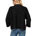 thumbnail image 6 of GigrtiJin Womens Knitted Sweaters Oversized Casual Long Sleeve Mock Neck Pullover Sweater Tops Warm Comfy Loose Blouse, 6 of 6