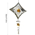 thumbnail image 3 of YiJuHui 3D Spinning Diamond Wind Chime, Sun Catcher Prism for Outdoor Garden Decor, Metal Hanging Ornament for Patio, Window, Yard, and Home Decoration, 3 of 6