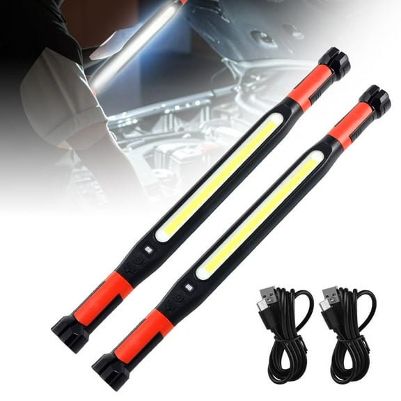 2026 New Magnetic Work Light, Under Hood Work Home Light Accessory Bar Rechargeable LED Work Light Bar, Under Hood Mechanic Light for Mechanic/Car Repairing/Garage (2PCS)