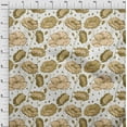 thumbnail image 4 of oneOone Cotton Poplin Twill Dark Olive Green Fabric Floral Dress Material Fabric Print Fabric By The Yard 56 Inch Wide, 4 of 4