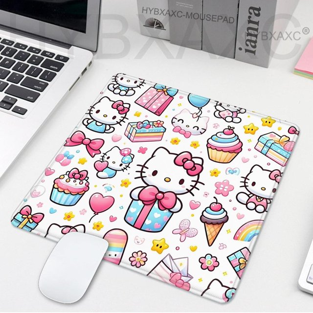 Tapis de souris de jeu rose mignon dessin animé Hello Kitty XS petit tapis de souris pour PC Gamer décoration de bureau tapis de souris de bureau tapis de bureau