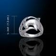 thumbnail image 4 of Hammerhead Shark 925 Sterling Silver Ring Fine Sea Life Jewelry Ocean Beach, 4 of 4