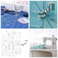 thumbnail image 3 of 11PCS Acrylic Sewing Template, DIY Quilting Transparent Ruler Sewing Accessories for Domestic Machine for for Clothing and Cloth Craft for Quilting Projects, 3 of 10