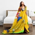 thumbnail image 5 of Super Mario Blanket, Super Soft Throw Blanket For Bed Sofa Couch, Cozy Flannel Blanket For Bedroom Livingroom, 40"X30", 5 of 9
