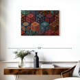 thumbnail image 3 of Elephant Stock Mandala Cubes Wall Art - Horizontal Canvas Wall Art - Living Room Wall Decor - Decor Elements Canvas - Teal And Turquoise Decor - 30" x 20", 3 of 8
