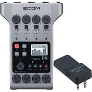 Zoom PodTrak P4 Portable Multitrack Podcast Recorder with BTA-2 Bluetooth Adapter